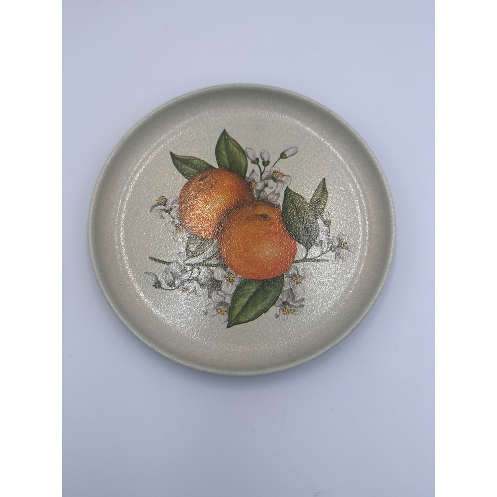 Vintage Decorative Orange Blossom Trinket Dish Small Plate‎ Accent Decor